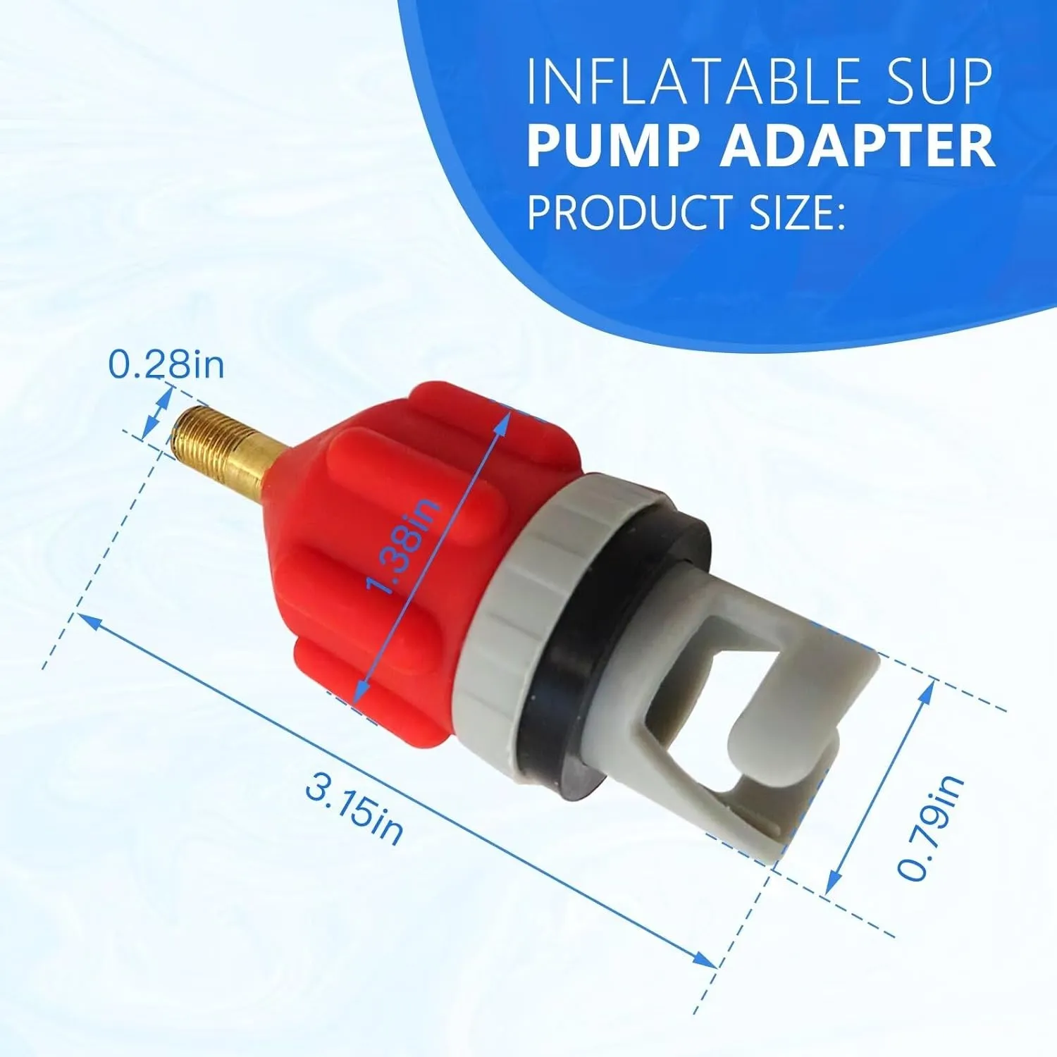 2024 Upgrade 2 Pcs IInflatable Stand Up Paddleboard (SUP) Pump Adapter for Most Inflatable Devices, for Pulp Board, Canoe, Rubber Boat, Assault Boat, Inflatable Pool, Floating Row, Inflatable Bed