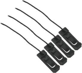 4pcs Detachable Fin Buckle Surfboard Fin Clip Boat Tail Rudder Surfboards Paddleboard Fin Clip Board Fins Replacement Paddleboards Inflatable Fin Clips Surf Board Nylon Black