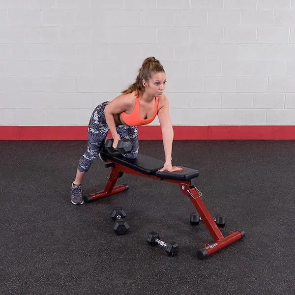 Adjustable Folding Weight Bench - Flat & Incline for Compact Home Workouts