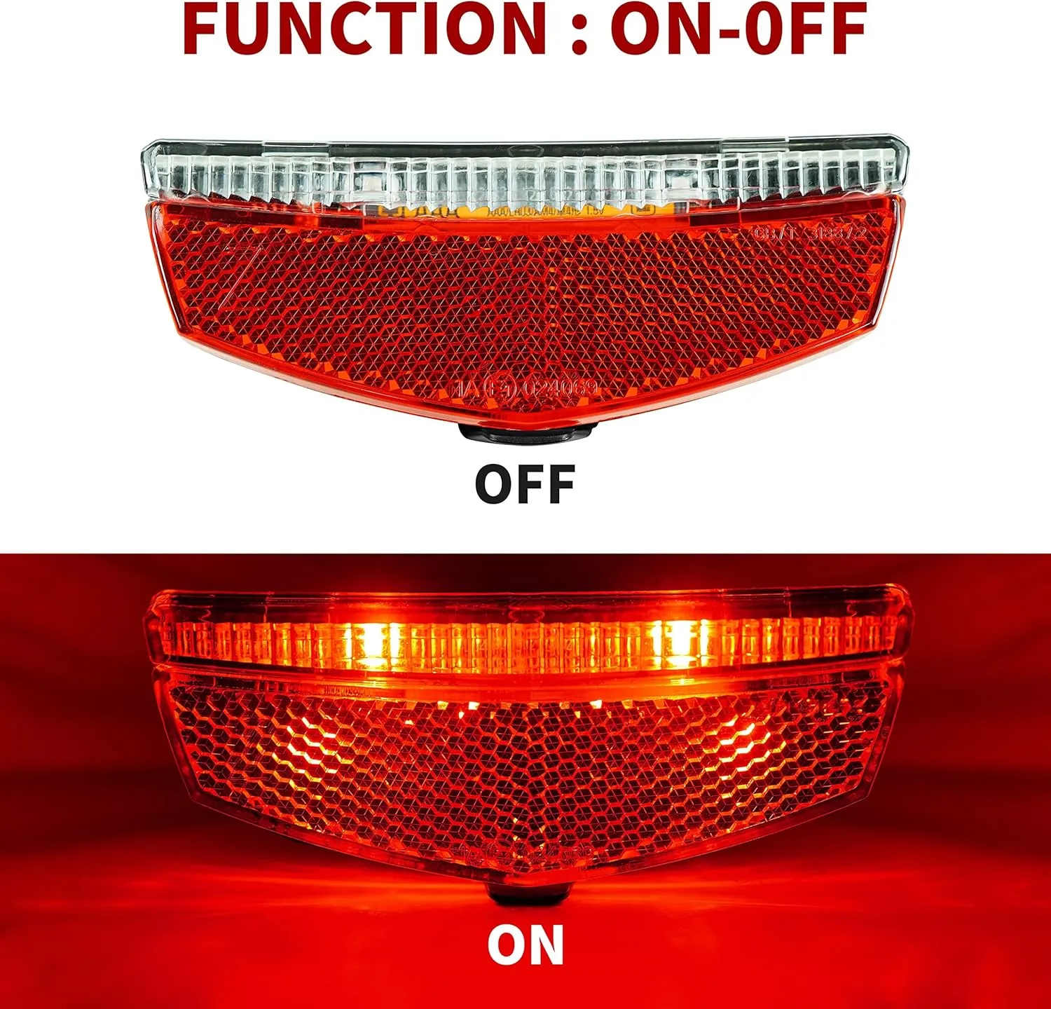 BV Bike Lights for Night Riding LED Bike Tail Light - Bicycle Light Battery-Powered/Rechargeable - Rear Bike Light Weather Resistant - Visible Up to 1500ft Bicycle Tail Light LED Bike Light
