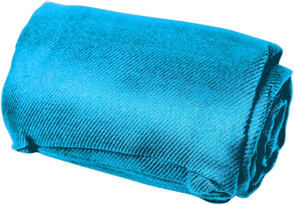 Cloudz Cozy Compact Airplane Travel Blanket for Your Flight, Car, Camping, Home or Comforting Warmth Anywhere! - Sky Blue