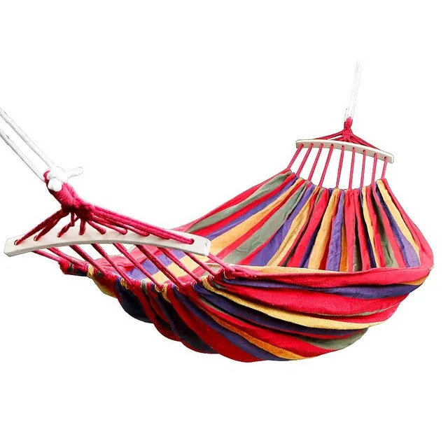 Double Hammock 450 Lbs Portable Travel Camping Hanging Hammock