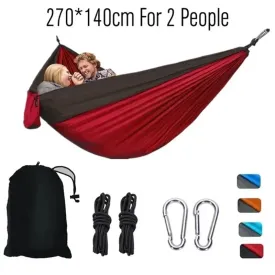 Double Person Portable Nylon Hammock