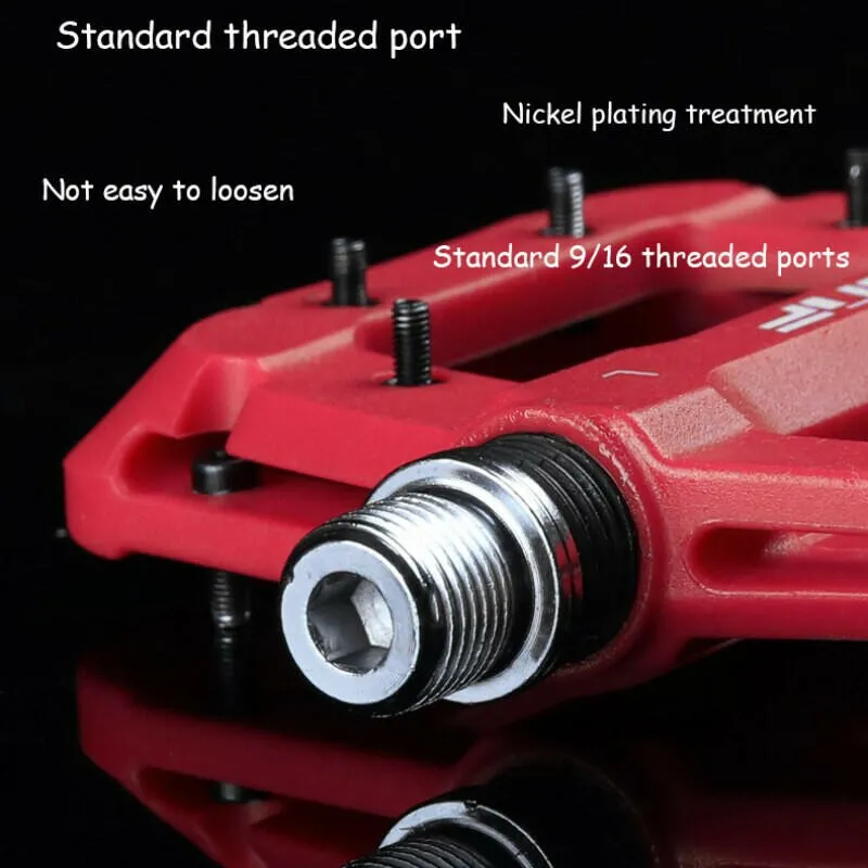 ESLNF Ultralight Seal Bearings Bicycle Bike Pedals Cycling Nylon Road Bmx Mtb Pedals Flat Platform Bicycle Parts Accessories