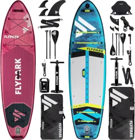 Fishing & Standard Bundles10'8"/11' Extra Wide Inflatable SUP, 10'8" Fishing Stand Up Paddle Board   11 Family SUP Board, Double Accessories 116L Backpack, Shoulder Strap, 2-Action Pump