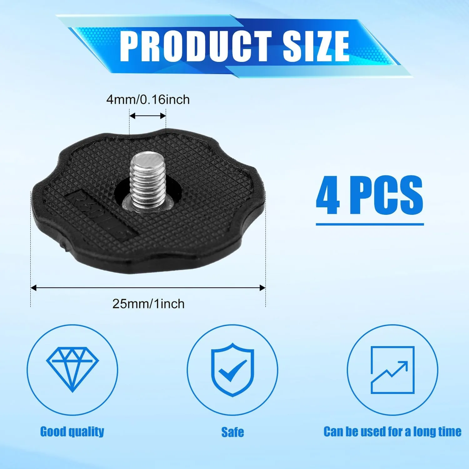 Football Helmet Thumb Screws Compatible with Speedflex, Youth Football Helmet Chinstrap Thumb Screws to Maintain Youth Football Helmet Chinstrap Stabilization System