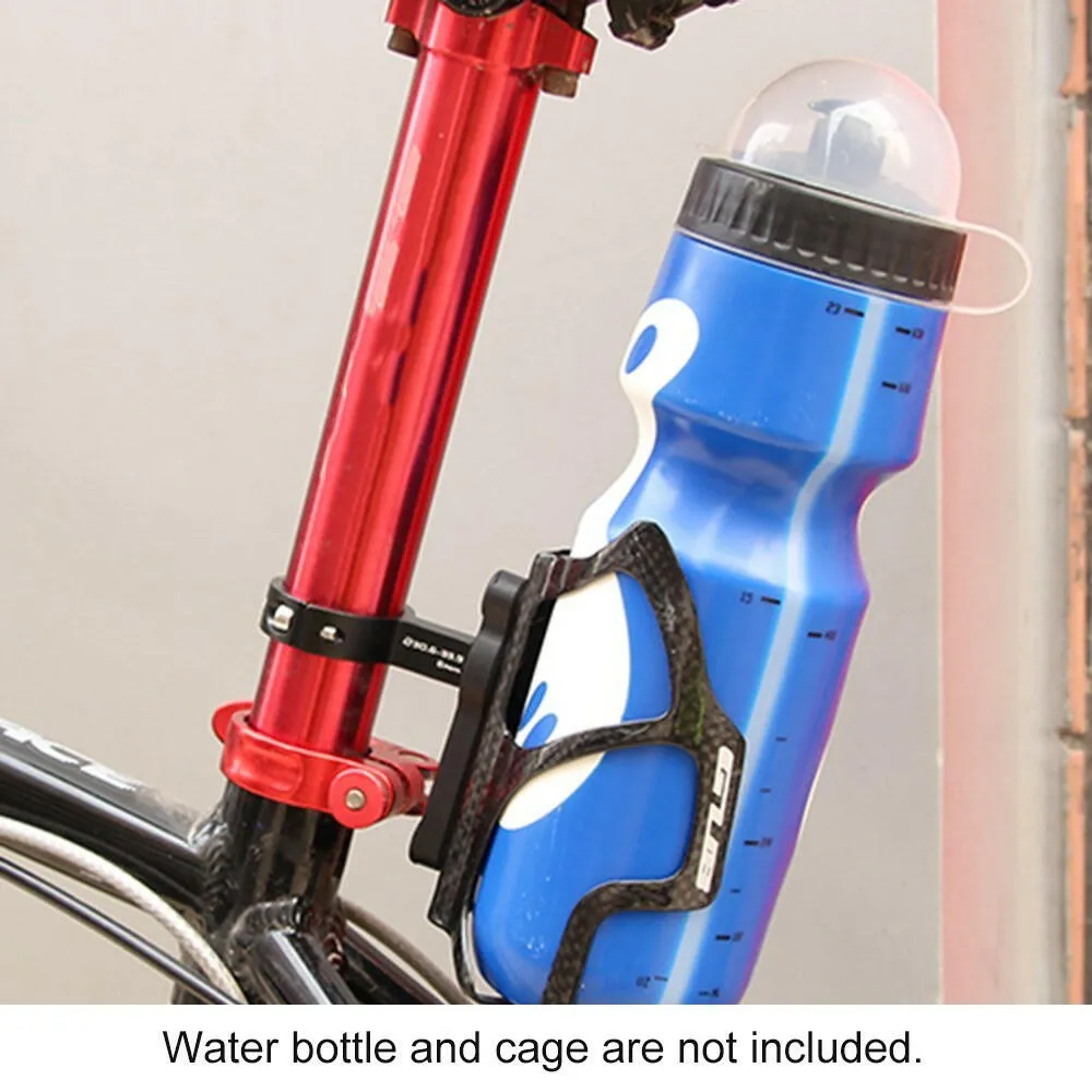 GUB Ultralight Bicycle Water Bottle Cage Adapter Adjustable Rotation Bike Water Rack Seatpost Handlebar Bottle Holder Mount Clip