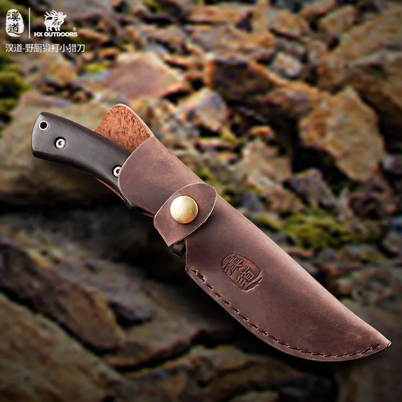 HX Carbon Steel Wood Handle Knife