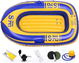Inflatable Boats, Inflatable Boat with Oars Kids, Inflatable Rafts Heavy Duty, Dinghy Boat Fishing Dinghy