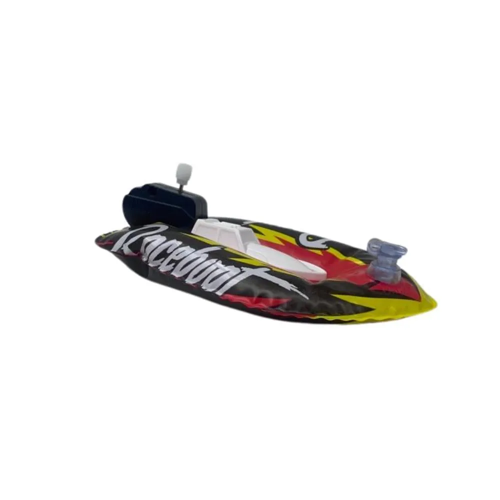 Inflatable Windup Boat Racer - Ages 3  - Pump Included - BPA Free1 Pc Assorted