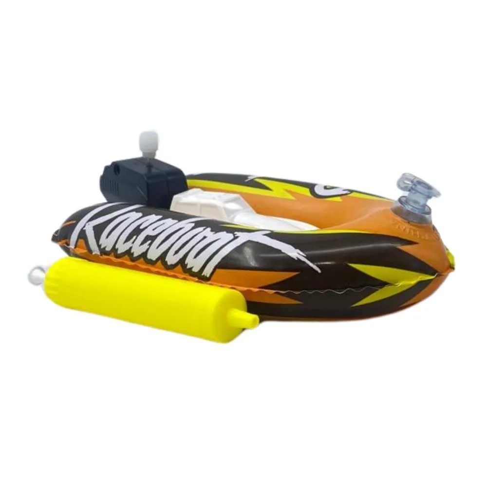 Inflatable Windup Boat Racer - Ages 3  - Pump Included - BPA Free1 Pc Assorted