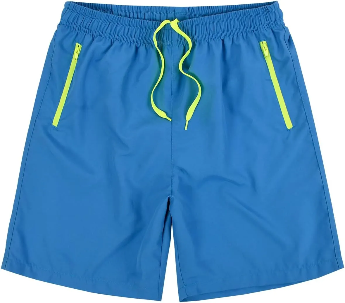 MADHERO Men Swim Trunks with Zipper Pockets Quick Dry Bathing Suits Mesh Lining