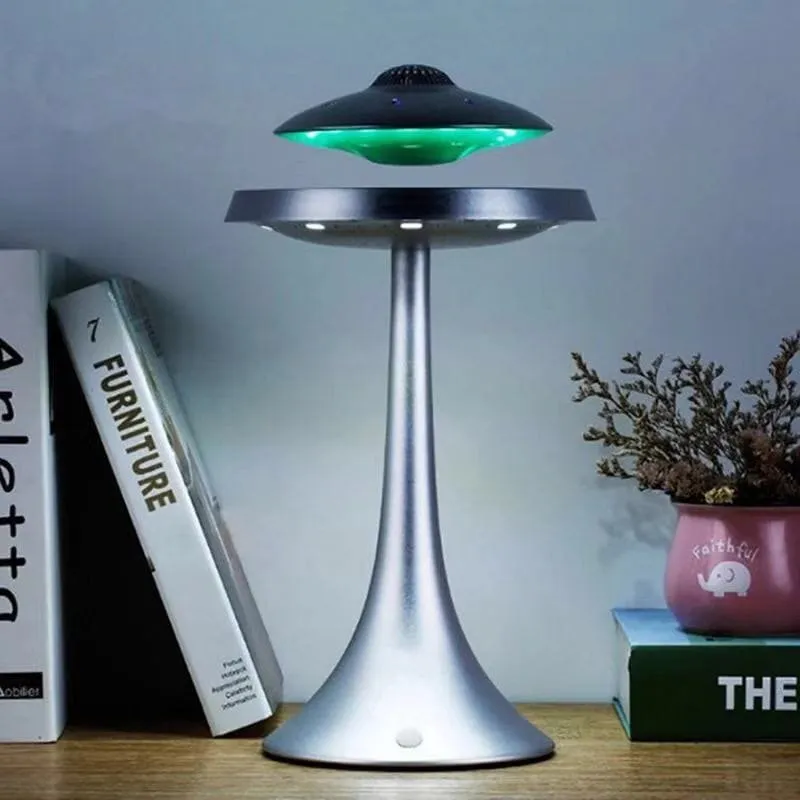 Magnetic Levitation UFO Light - Magnetic LED Lighting Bluetooth's Stereo Charging Floating Levitating Lamp