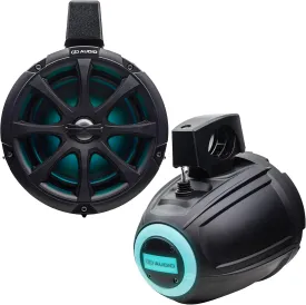MC-106B 6.5" Marine Boat UTV RGB LED's Tower Speakers