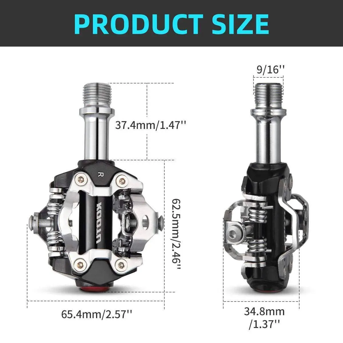 Mountain Bike SPD Clip Pedals Self-Lock System Pedals For Mtb