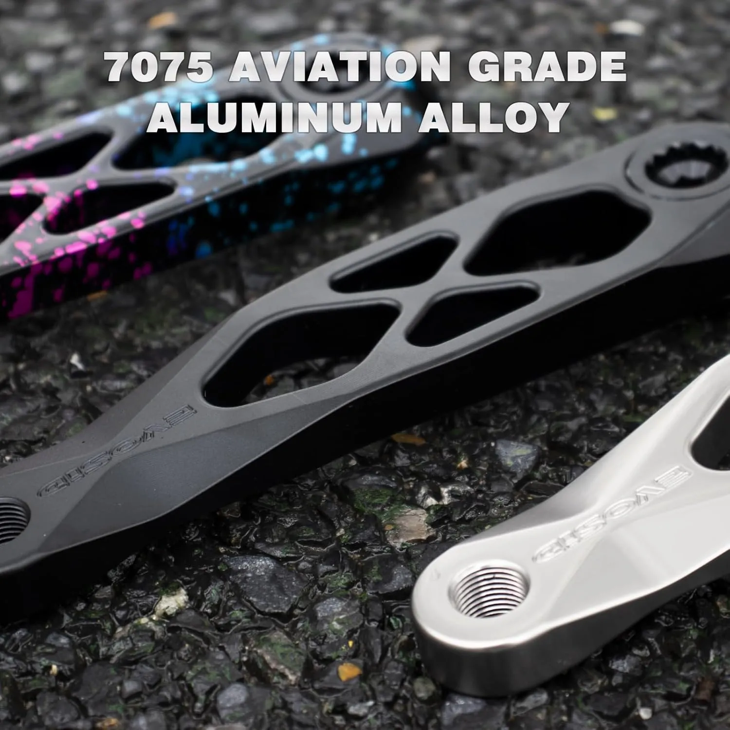 MTB Bike Crankset, Bicycle Crank Arm Set 165/170/175mm R-SPEC Trail Enduro Dub 29 Hollow Bike Crank Spindle CNC Suitable for GXP DH AM XC