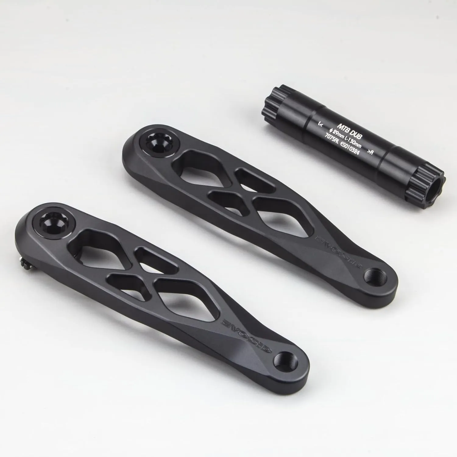 MTB Bike Crankset, Bicycle Crank Arm Set 165/170/175mm R-SPEC Trail Enduro Dub 29 Hollow Bike Crank Spindle CNC Suitable for GXP DH AM XC
