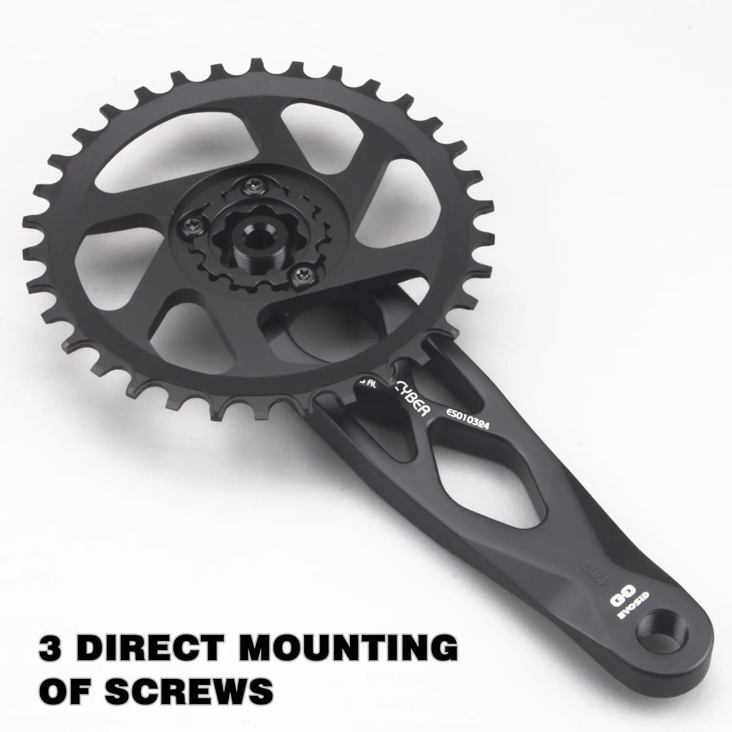 MTB Bike Crankset, Bicycle Crank Arm Set 165/170/175mm R-SPEC Trail Enduro Dub 29 Hollow Bike Crank Spindle CNC Suitable for GXP DH AM XC