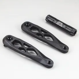 MTB Bike Crankset, Bicycle Crank Arm Set 165/170/175mm R-SPEC Trail Enduro Dub 29 Hollow Bike Crank Spindle CNC Suitable for GXP DH AM XC
