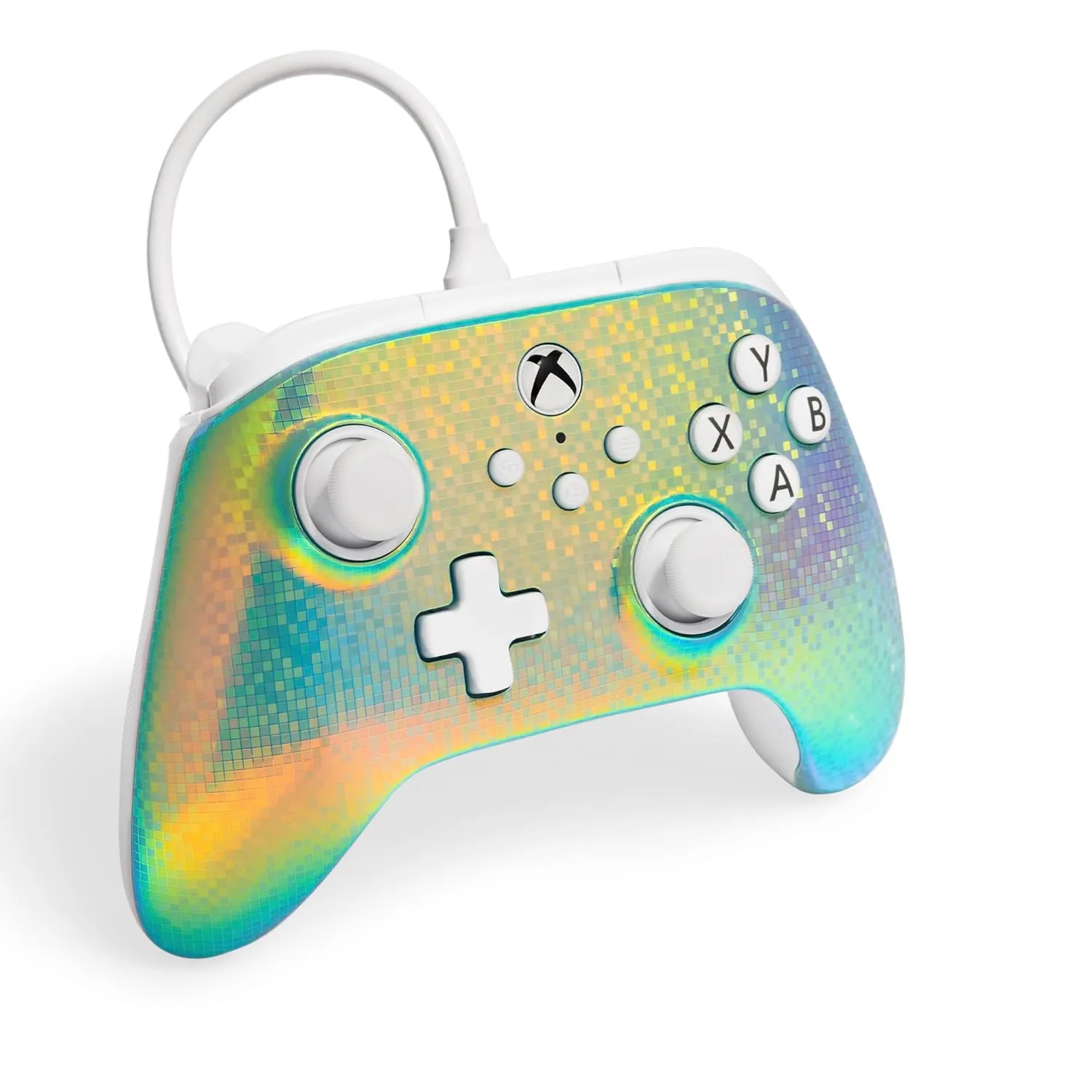 PowerA Advantage Wired Controller for Xbox Series X|S - Disco Ball, gamepad, wired video game controller, gaming controller, USB-C, Works with Xbox One, Officially Licensed