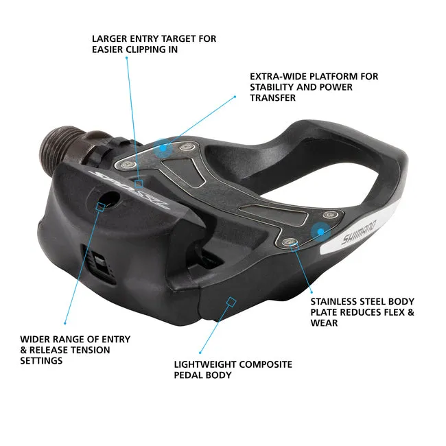 SHIMANO Tiagra PD-R550 SPD-SL Road Pedals