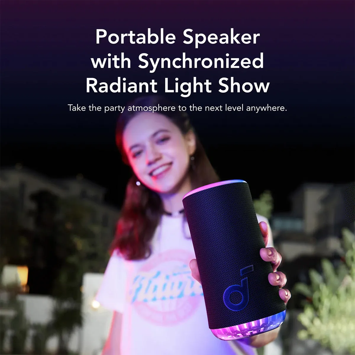 Soundcore Glow Portable Bluetooth Speaker (Black)