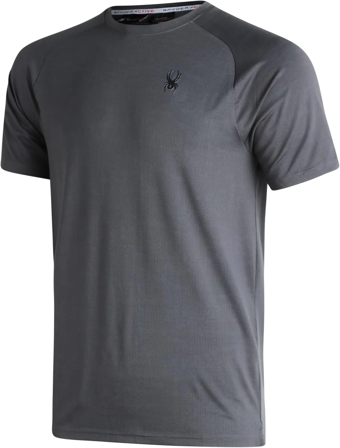 Spyder Men's Athletic Short Sleeve T-Shirt - Lightweight Crewneck Performance Workout Gym and Running Top (Sizes: S-XL)