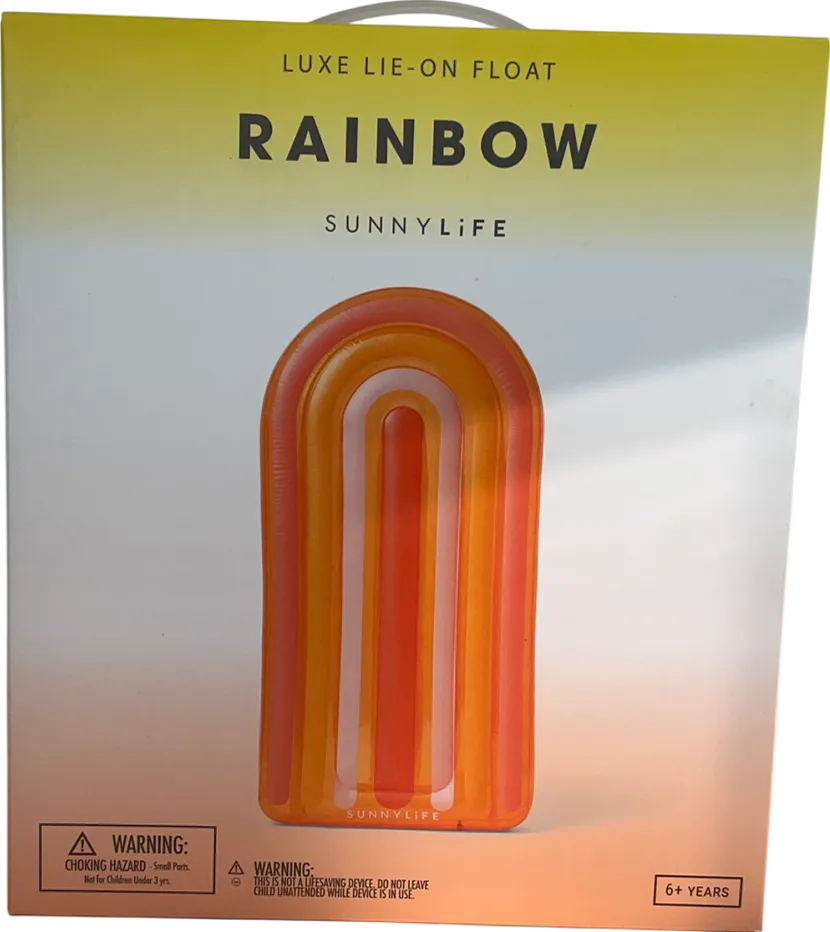SunnyLife Luxe Lie on Rainbow Float