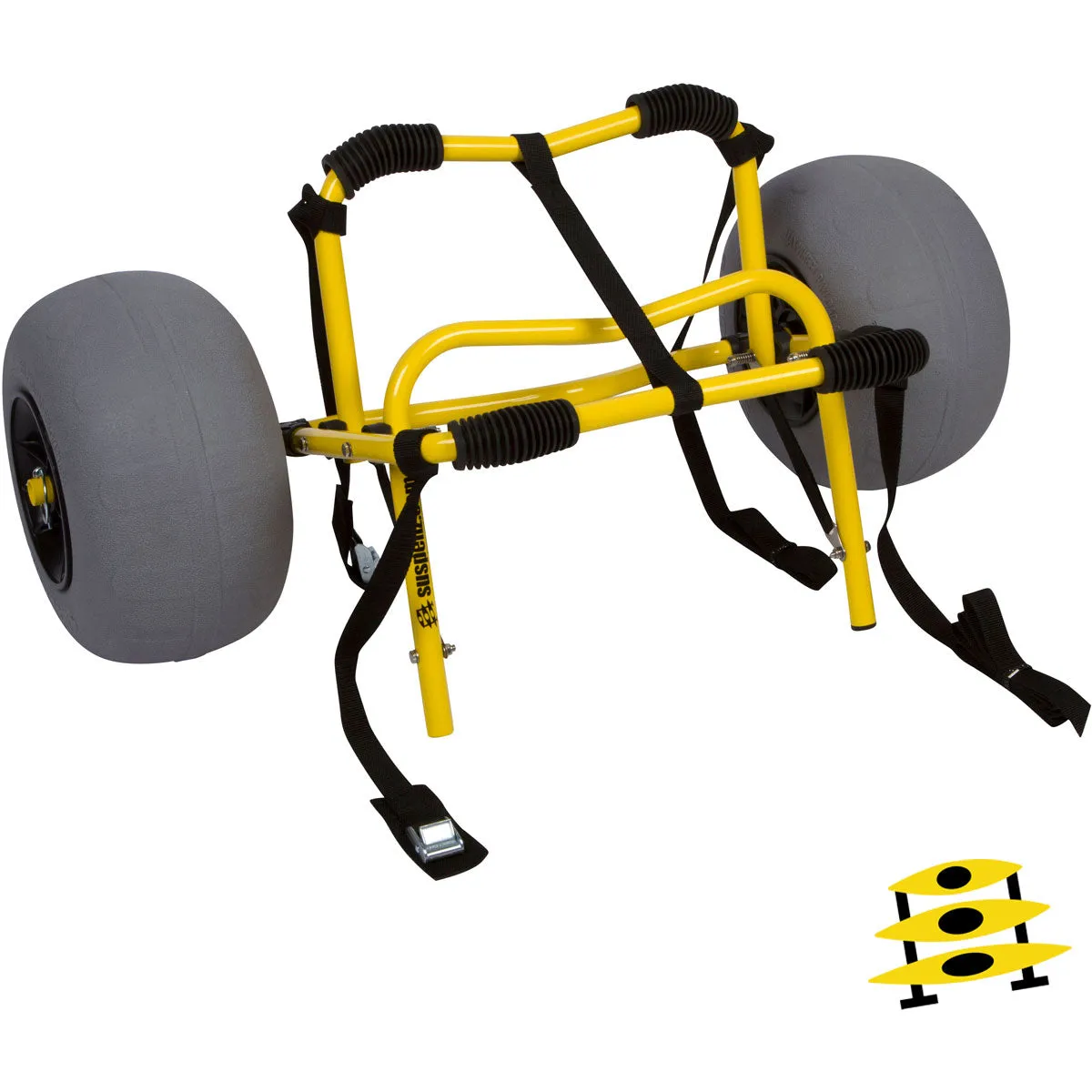 Suspenz Deluxe Mid-V Balloon Sand Kayak Cart