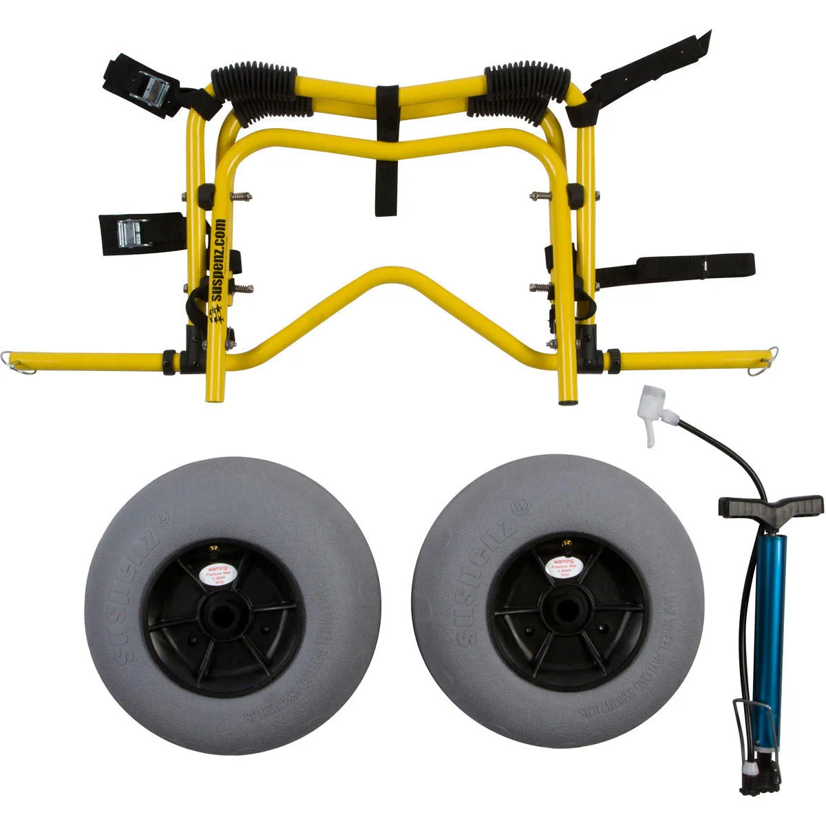 Suspenz Deluxe Mid-V Balloon Sand Kayak Cart