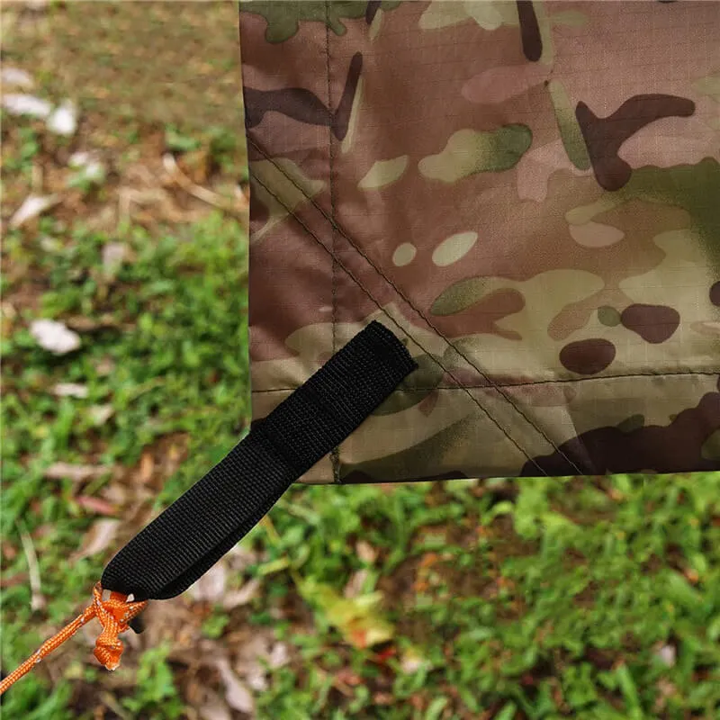 Tent Tarp Hammock Rain Fly PU Waterproof Windproof UV 50  Sunshade Essential Survival Camping Hiking