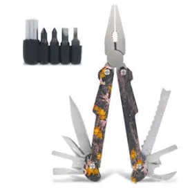 Totes Outdoor Pocket Multi-Tool with 4-Piece Bits Adapter Kit