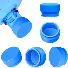 Upgraded 3 and 5 Gallon Water Jug Cap, Silicone Reusable Replacement Cap, Non Spill Bottle Caps for 55mm Bottle Water Dispenser Caps - Pack of 3