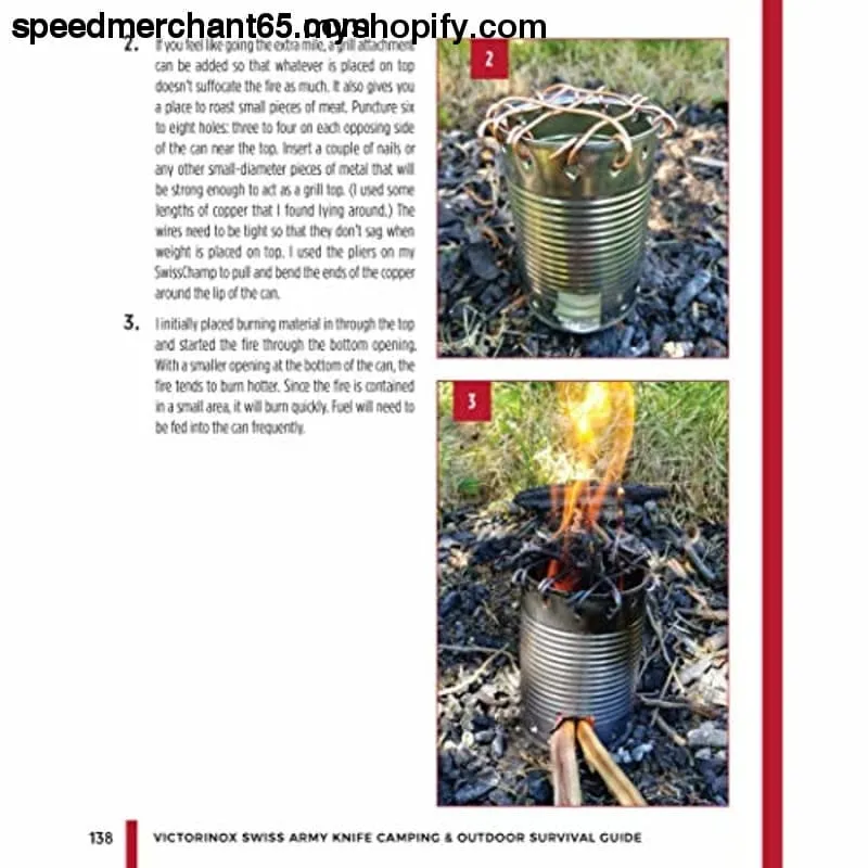 Victorinox Swiss Army Knife Camping & Outdoor Survival Guide: 101 Tips, Tricks & Uses (Fox Chapel Publishing) How to Sharpen Your Skills and Handle Emergency Situations with Just Your Pocket Knife