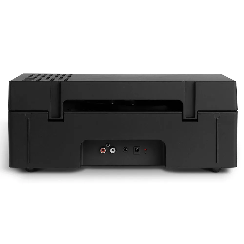 Victrola Revolution Go Turntable - Black   Bundled Record Storage Crate