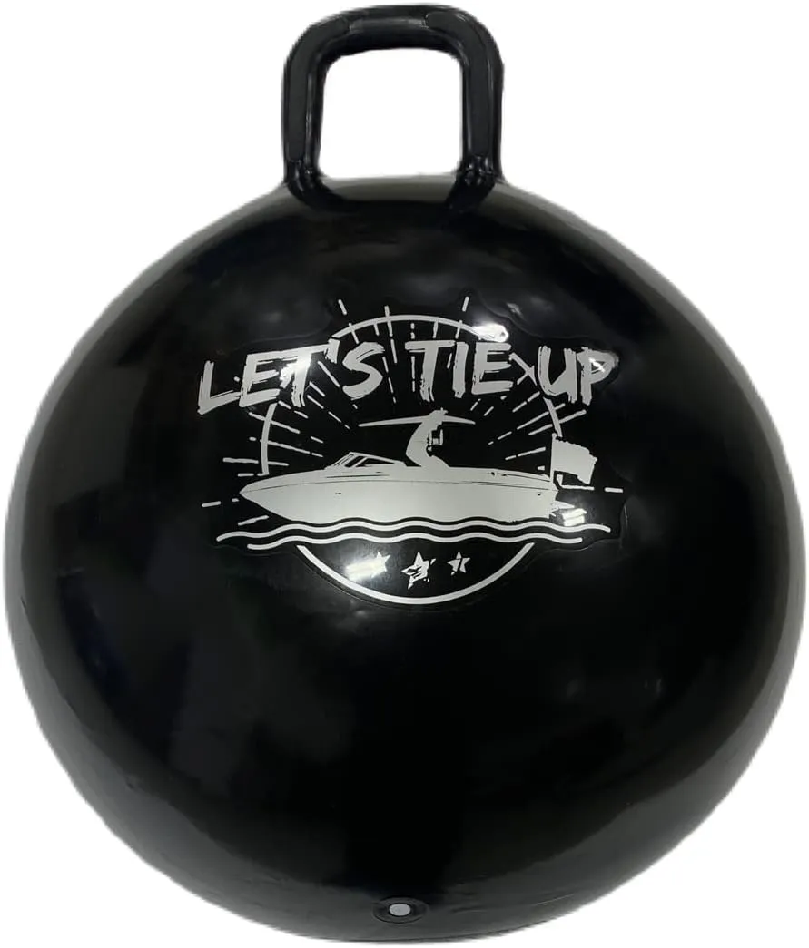 XL Inflatable Tie-Up Boat Fender Buoy - Bumper Ball - Black